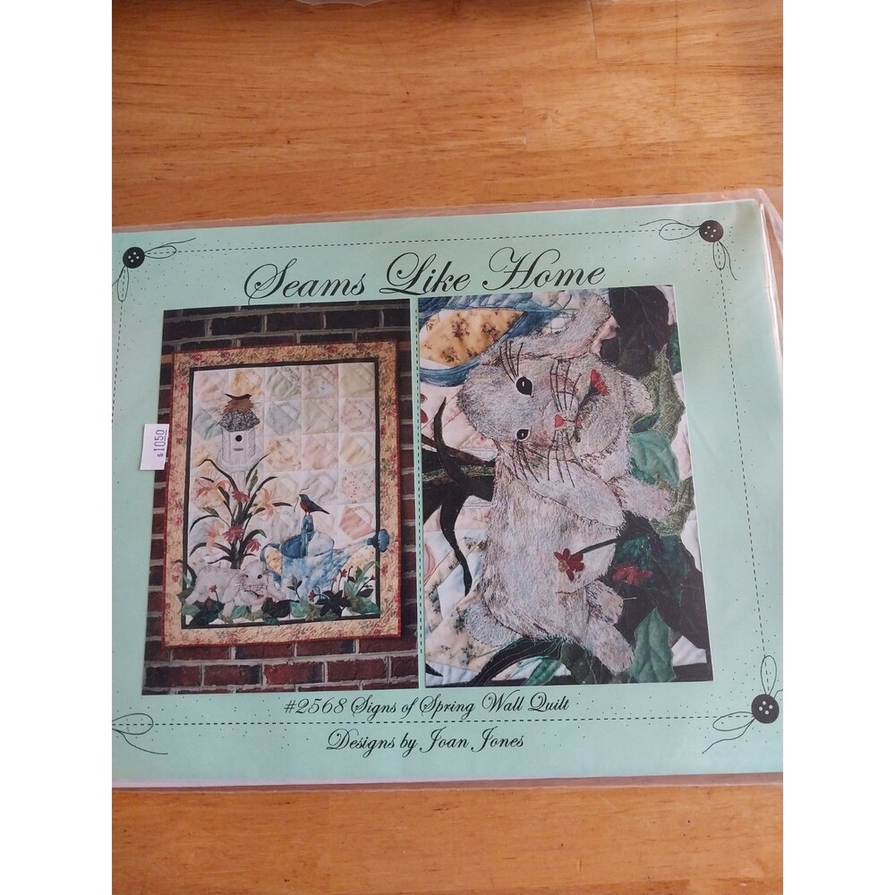 Seams Like Home #2568 Sign of Spring Wall Quilt Joan Jones Bunny